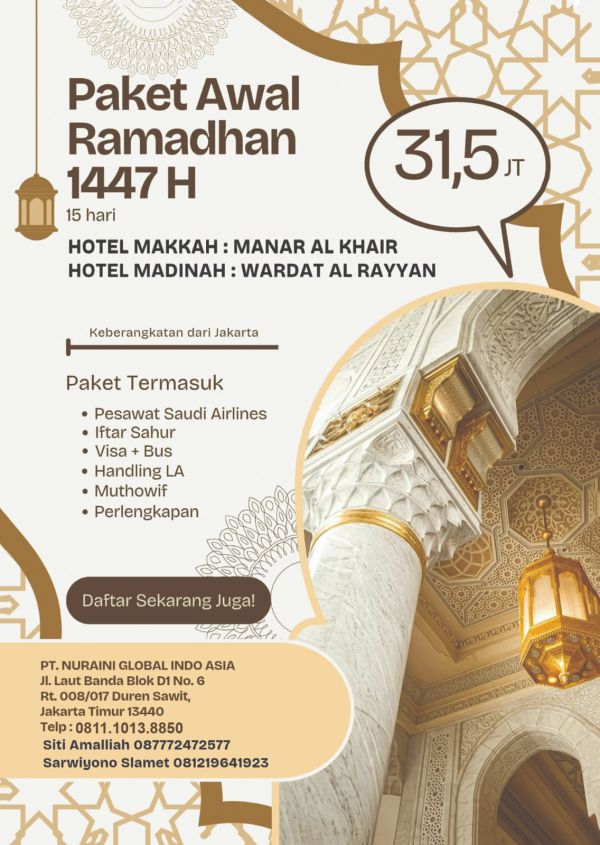 UMRAH AWAL RAMADHAN 15 HARI NGIA TOUR 1